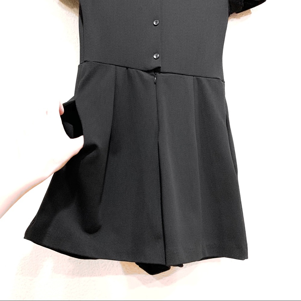 ZARA TRAFALUC Black Pleats Pockets Romper (XS) - Picture 12 of 12
